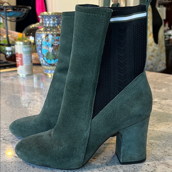 Etienne Aigner Etienne Aigner Marelle Green Green Heeled Boots Size 8 - Picture 4 of 8